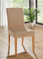 Stretchhoezen met vlekbescherming BEIGE