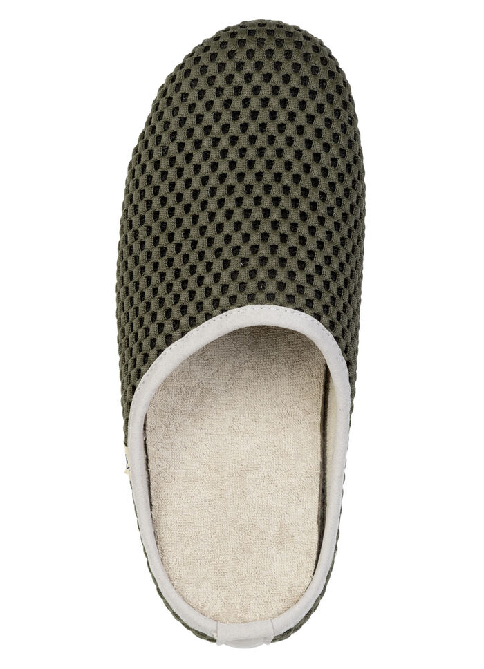 Lichtgewicht herenpantoffels met uitneembaar voetbed KHAKI