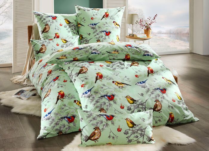 Beddengoedset met ritssluiting LINDENGROEN