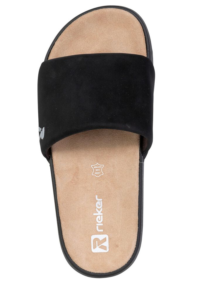 Rieker, lichtgewicht herenslippers, met gevoerde leren binnenzool 