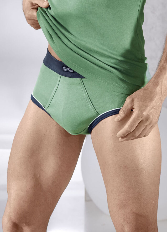 Drie-pack fijne ribslips 