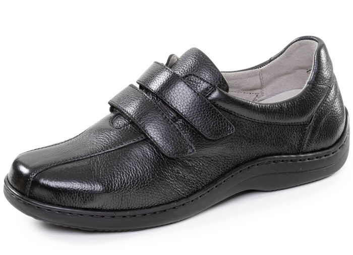 ELENA EDEN, comfortabele damespantoffels, breedte H, met uitneembaar voetbed SCHWARZ