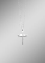 Opengewerkte kruishanger van roestvrij staal 