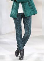 Broek met trendy reptieldessin 