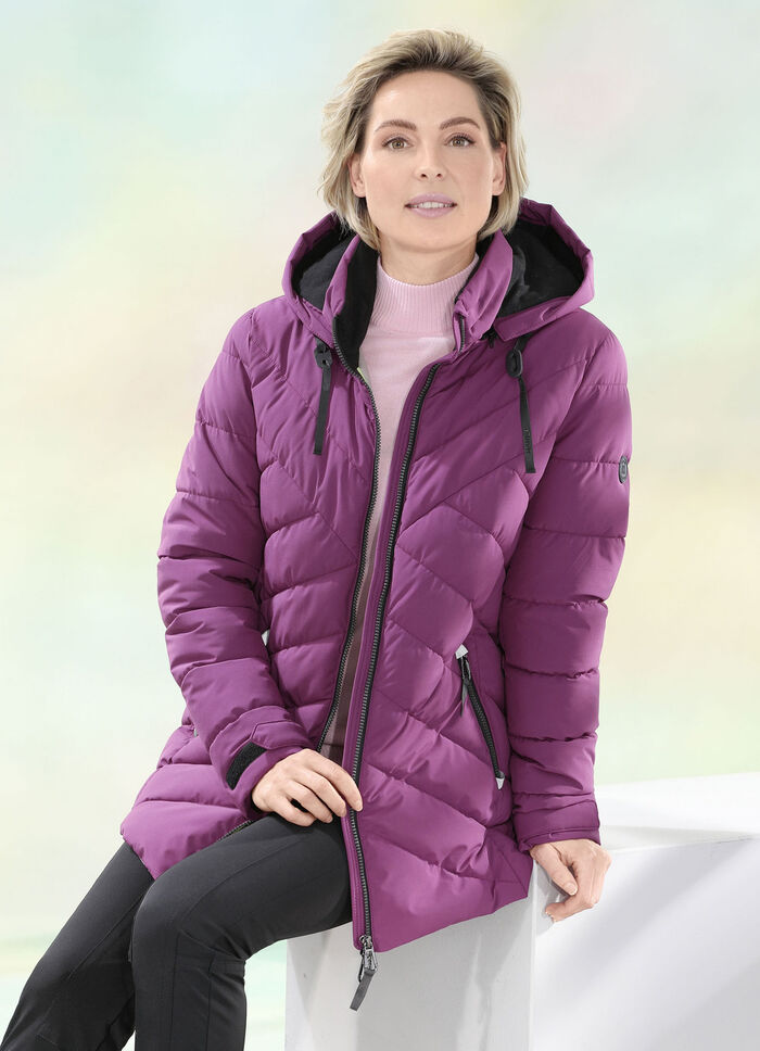 Functionele jas met afneembare capuchon 