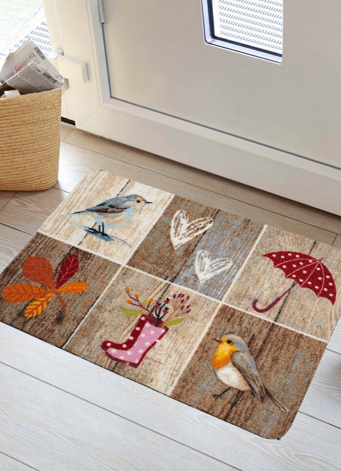 Deurmat met antislip latex achterkant 