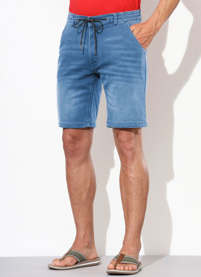Casual denim bermudashort in 3 kleuren 