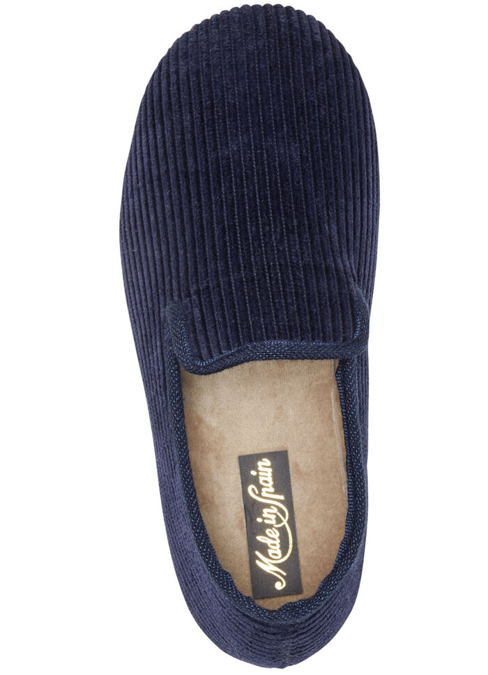 Pantoffels van textiel in corduroy-look MARINE