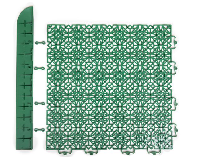 Rand- en hoekstrips, set van 2 voor terrastegels 