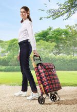 Boodschappentrolley met rugzak 