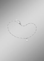 Delicaat Figaro enkelbandje met hartje hanger 