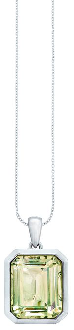 Effectieve hanger met echte groene amethist 