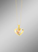 Harthanger met diamantcoating in driekleur 