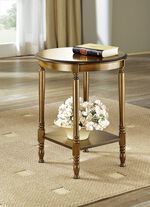 Bijzettafel met gedraaide poten 