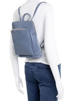 Laurina rugzak van generfd kalfsnappaleer JEANS