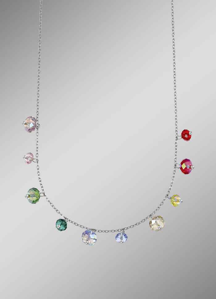 Ketting met kleurrijke Swarovski® kristallen 