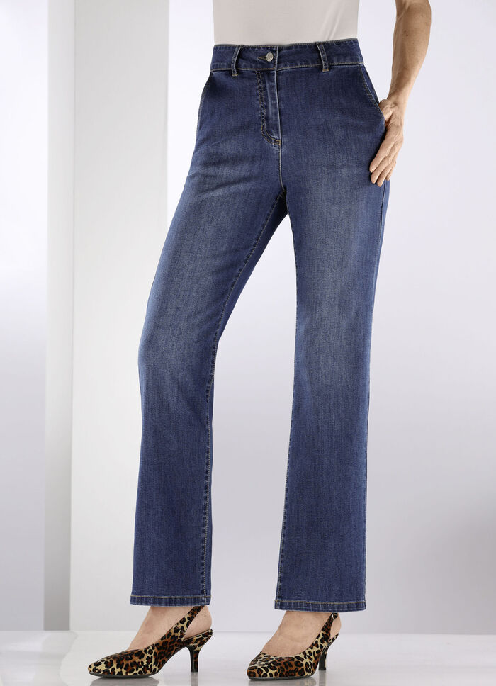 Comfortabele jeans DUNKELBLAU
