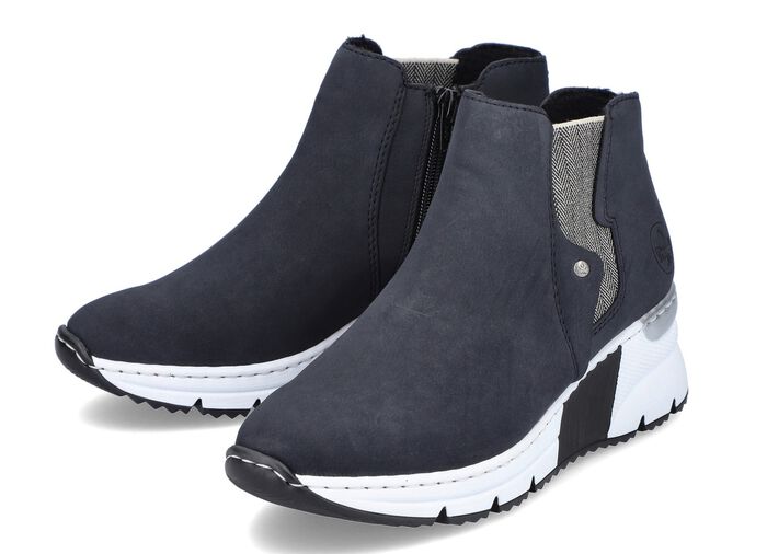 Rieker, modieuze dameslaarzen, breedte G, met rits 