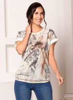 Shirt met flatlocknaden 