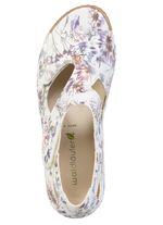 Waldl&auml;ufer, comfortabele damessandalen, breedte H, met uitneembaar voetbed ECRU-BUNT