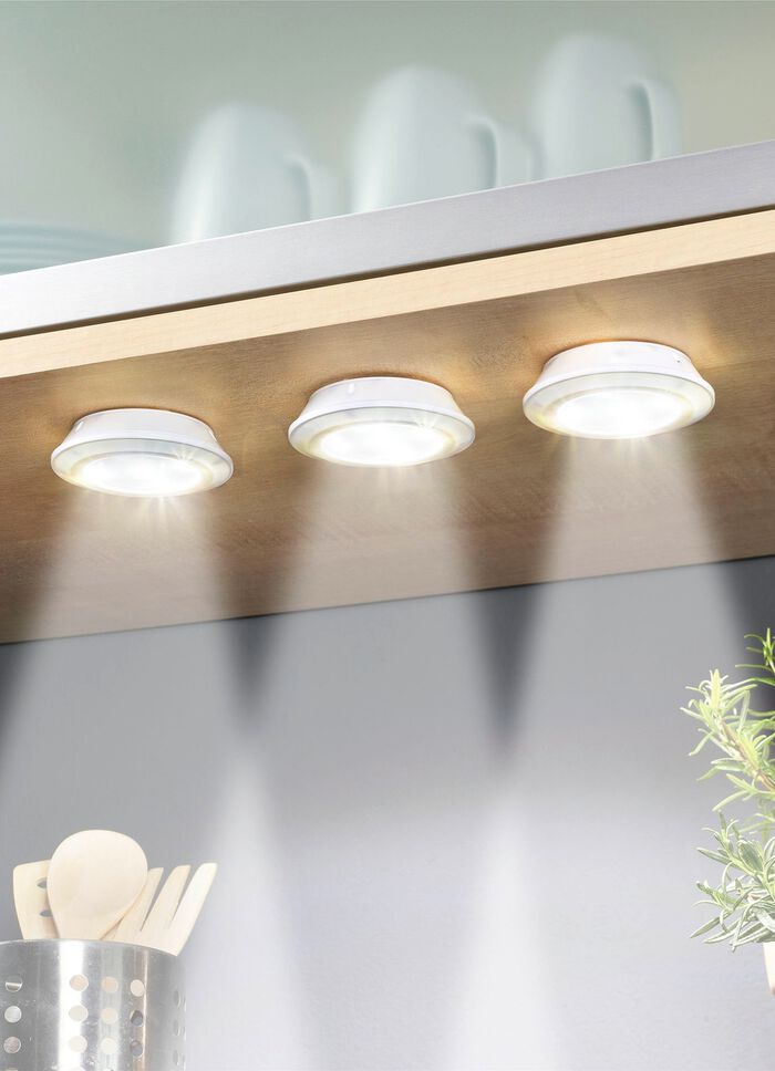 LED lampenset, 3 stuks met afstandsbediening 