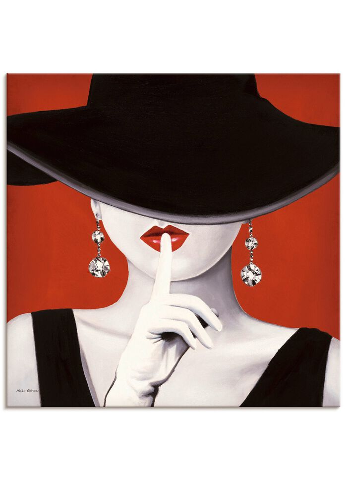 Hoogwaardige canvasprint met de titel Hats off! 