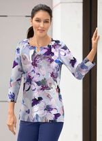 Shirt met decoratieve split 