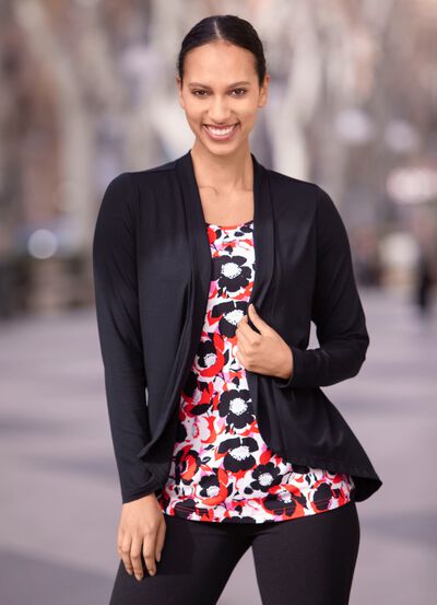 Overhemd in afgeronde jasjelook 