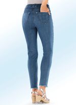 Magic jeans met trendy franjes aan de zoom 
