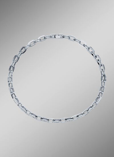 Voor hem en haar: ketting met kristallen 