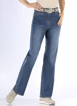 Modieuze jeans in 5-pocketmodel JEANSBLAUW
