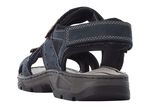 Rieker, klassieke heren trekkingsandalen, gemaakt van leer DONKERBLAUW