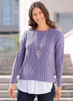 Blousezoom van fijne viscose-jersey 