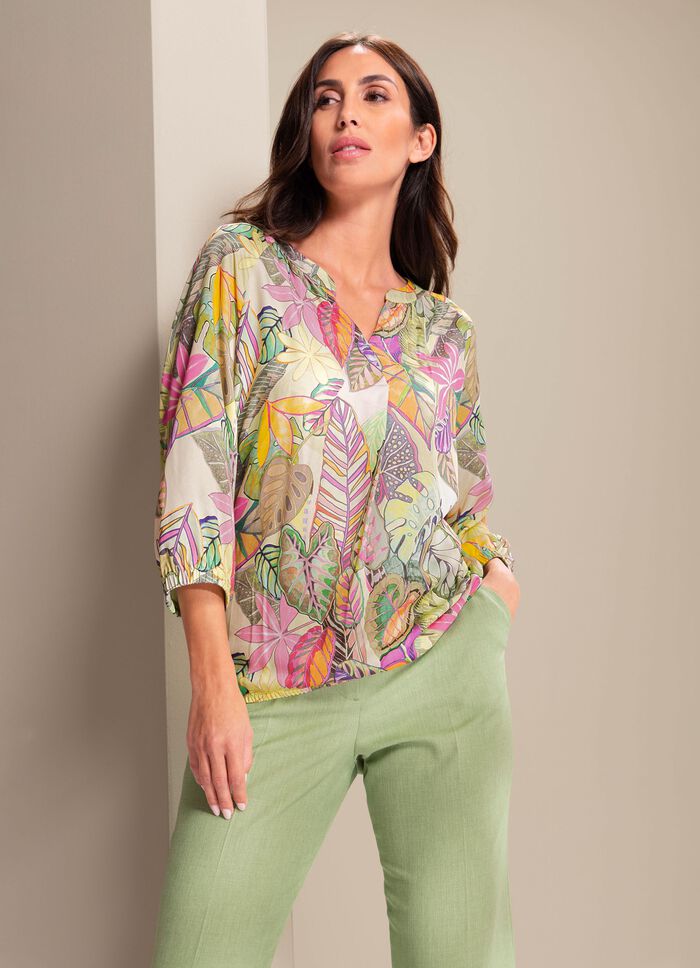 Tuniek met elastische randen 