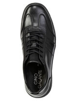 GINO GALANTE, stijlvolle heren veterschoenen met uitneembaar voetbed SCHWARZ