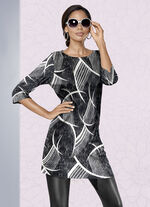 Gebreide tuniek in jacquarddessin 
