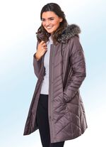 Korte jas met afneembare capuchon ROZENKWARTS