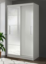 Verfijnde schuifdeurkast met spiegelfront 