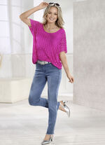 Elegante jeans met leuke decoratieve kralen JEANSBLAUW