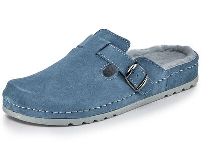 Mubb, klassieke damespantoffels, breedte H, met lamsvacht 