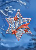 Raamschilderij "Ster rood" 