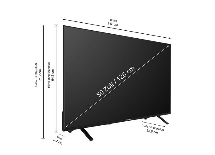 Telefunken XU50TO750S 4K-UHD LED-TV ZWART
