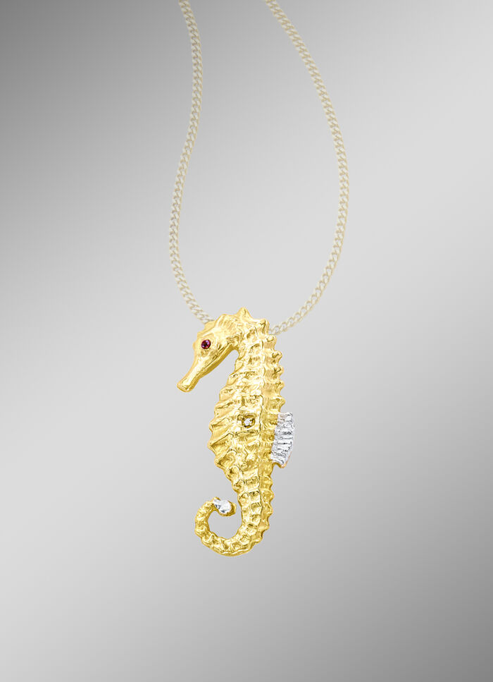 Zeepaardje-kettinghanger 
