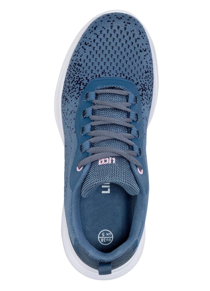 Sneakers met veters van effectief gestructureerd textielmateriaal 