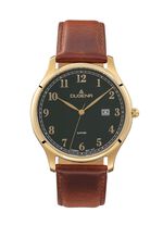 Dugena quartz herenhorloge met roestvrijstalen kast 