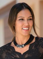 Zwarte ketting met meerdere rijen 