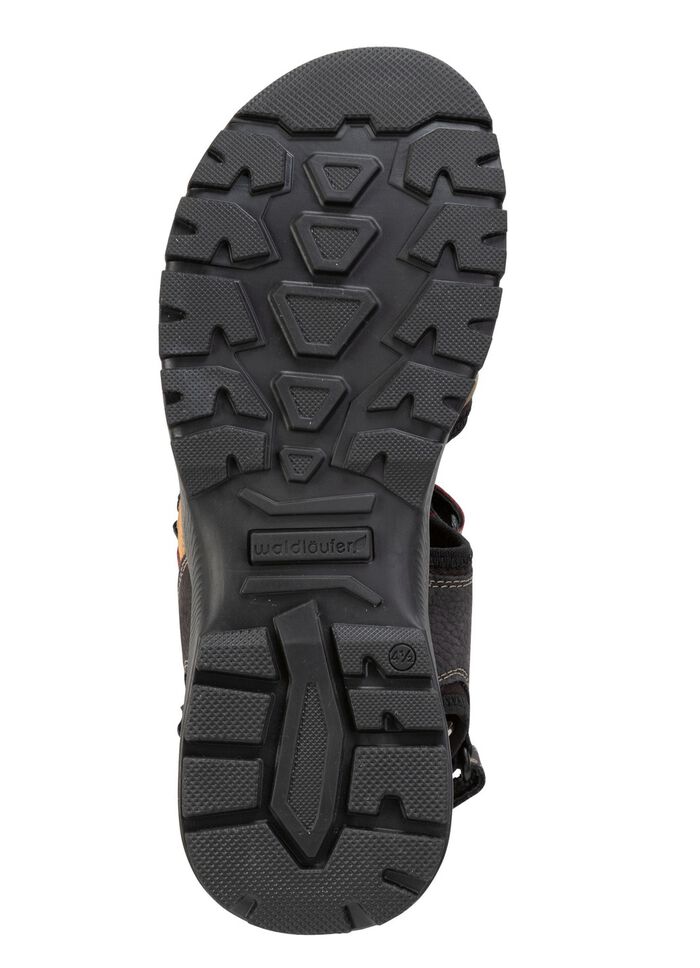 Waldläufer, sportieve damessandalen, breedte H, met uitneembaar voetbed SCHWARZ-BUNT