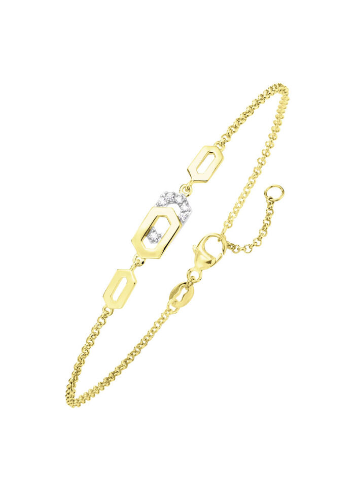 Moderne armband met zirkonia 