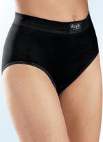 sloggi Double Comfort twinpack maxi slips met biologisch katoen ZWART