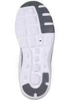 Sneakers gemaakt van textielmateriaal met een effectief patroon WIT